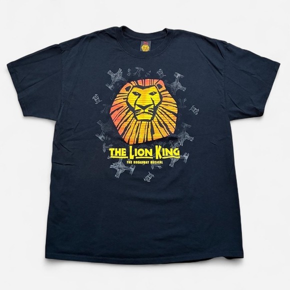 The Unbranded Brand Other - Vintage 2000z Disney The Lion King Broadway Musical black t-shirt
